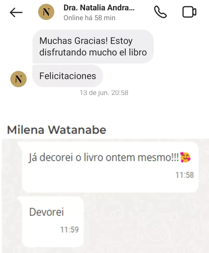 Depoimento de aluna sobre o Manual Prático de Fios