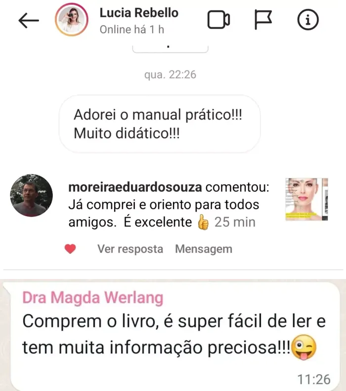 Depoimento de aluna sobre o Manual Prático de Fios
